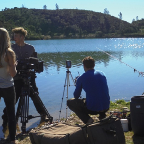 The BBC filming Fishing Impossible with me in 2016 The BBC filming Fishing Impossible with me in 2016